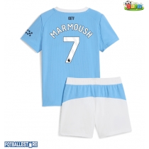 Manchester City Omar Marmoush #7 Hjemmedraktsett Barn 2025-26 Kortermet (+ Korte bukser)